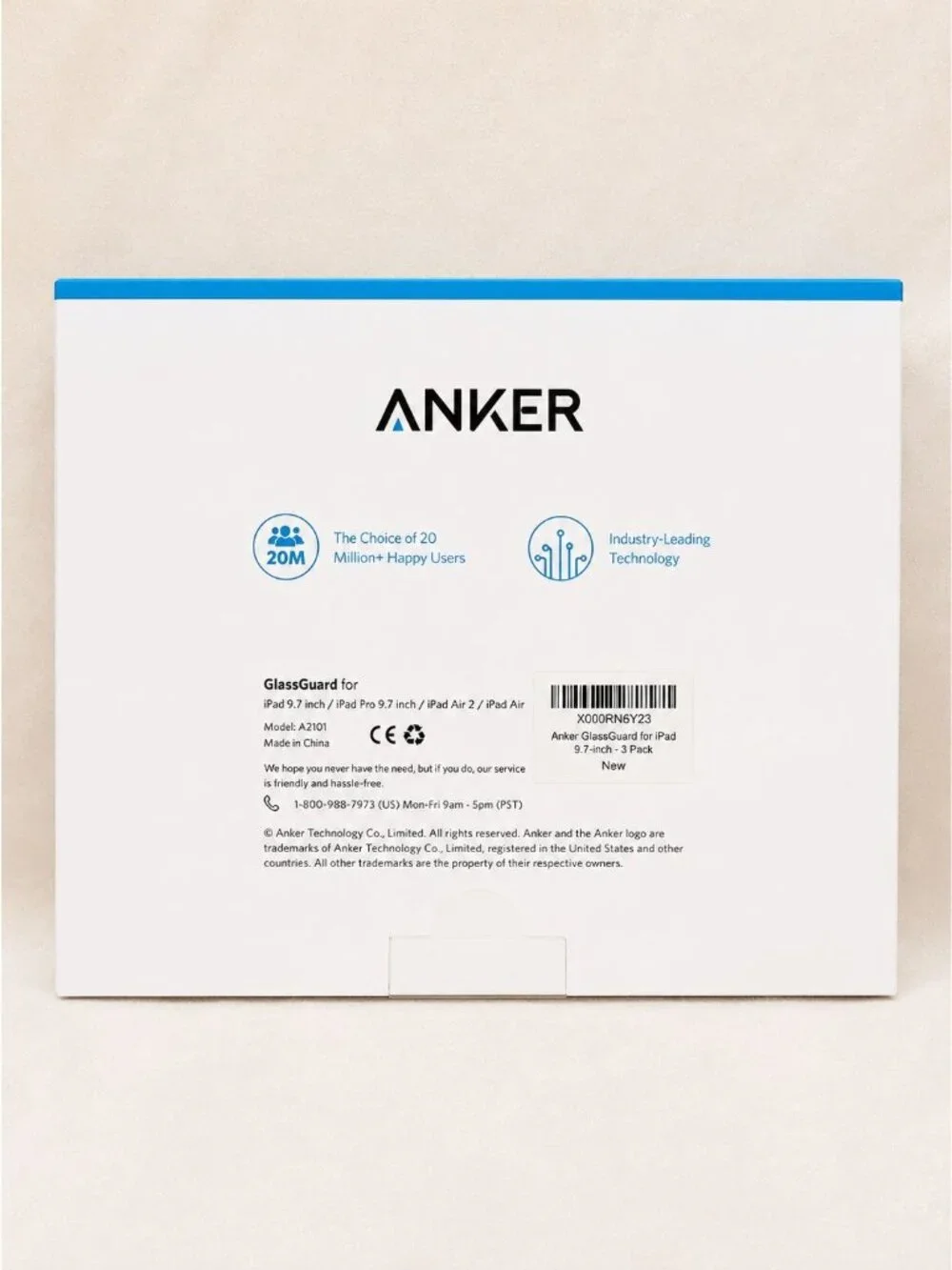 Anker GlassGuard Screen Protector iPad 9.7 Pro 9.7 iPad Air 2 Air Tempered Glass